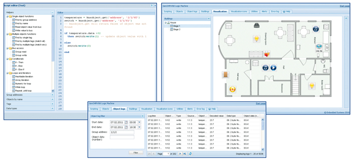 Logic Machine SCADA visualization KNX Logic Machine supported standards and protocols