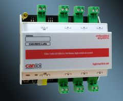 CANx / LoRa 433 Mhz 6 x 16A high starting current relays